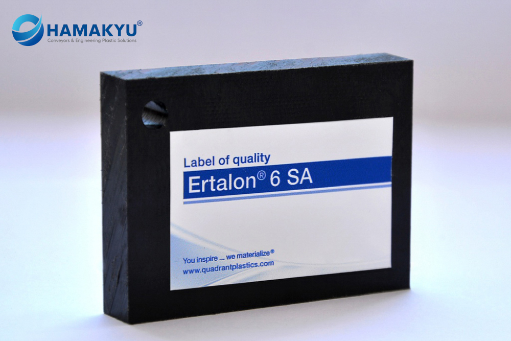 Tấm nhựa màu tự nhiên Ertalon® 6SA PA6 kích thước 1x1000x1000mm, xuất xứ: MCAM/Bỉ