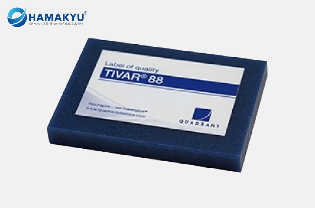Tấm nhựa màu xanh blue TIVAR® 88 kích thước 28.58x1220x3000mm, xuất xứ: MCAM/Mỹ