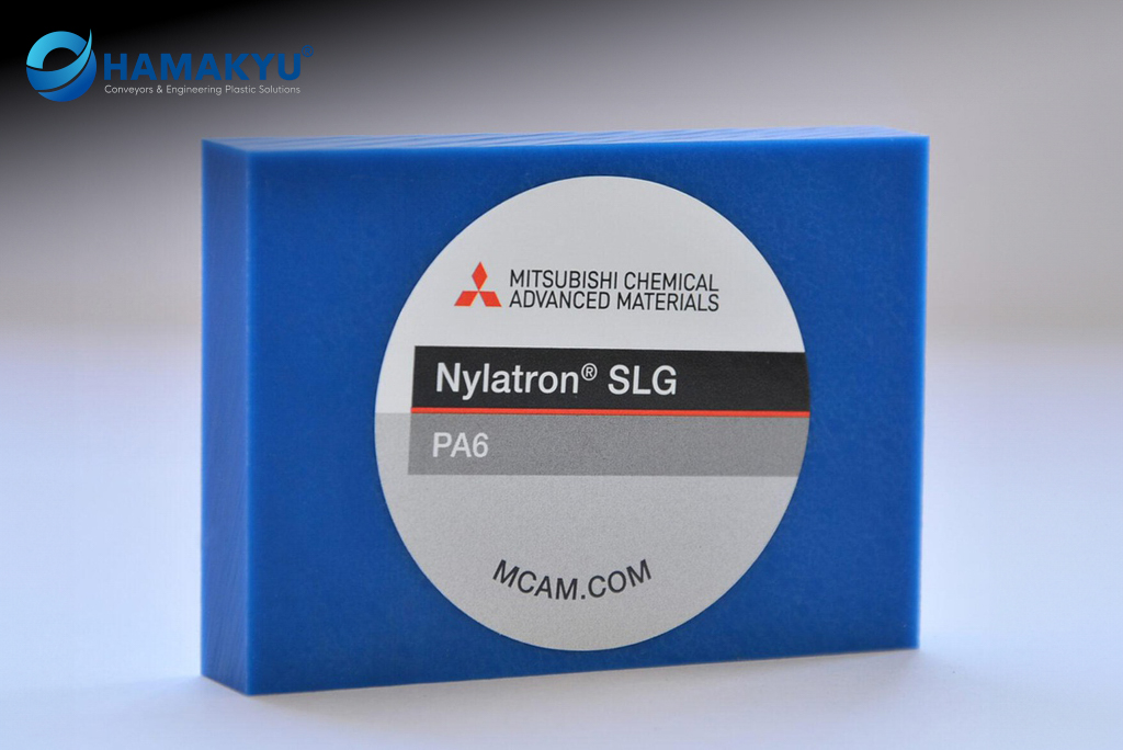[132014258] Nylatron® SLG PA6 Blue Plate, Size:10x610x1220mm, Origin: MCAM/Belgium (Sheets, To Order Size, Blue, 10x610x1220mm)