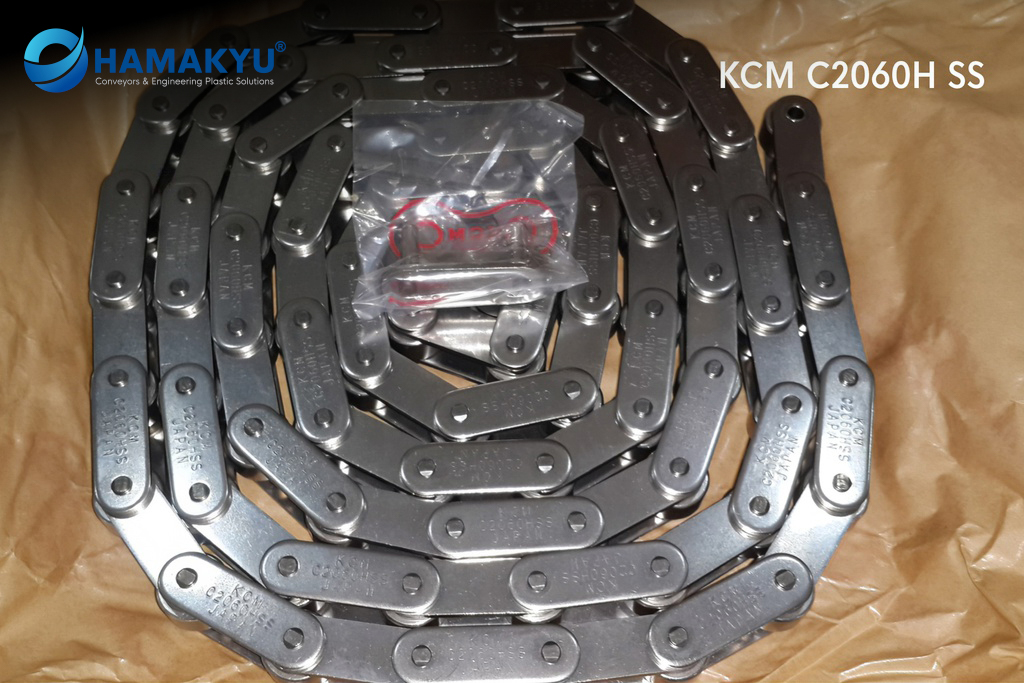 KCM SS Double Pitch Roller Chain C2052 SS, pitch 31.75mm, length 3,048 met/box, origin: Japan