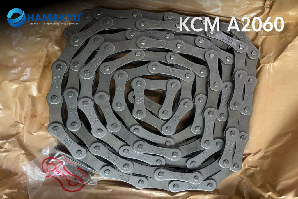 KCM Double Pitch Roller Chain C2050, pitch 31.75mm, length 3,048 met/box, origin: Japan