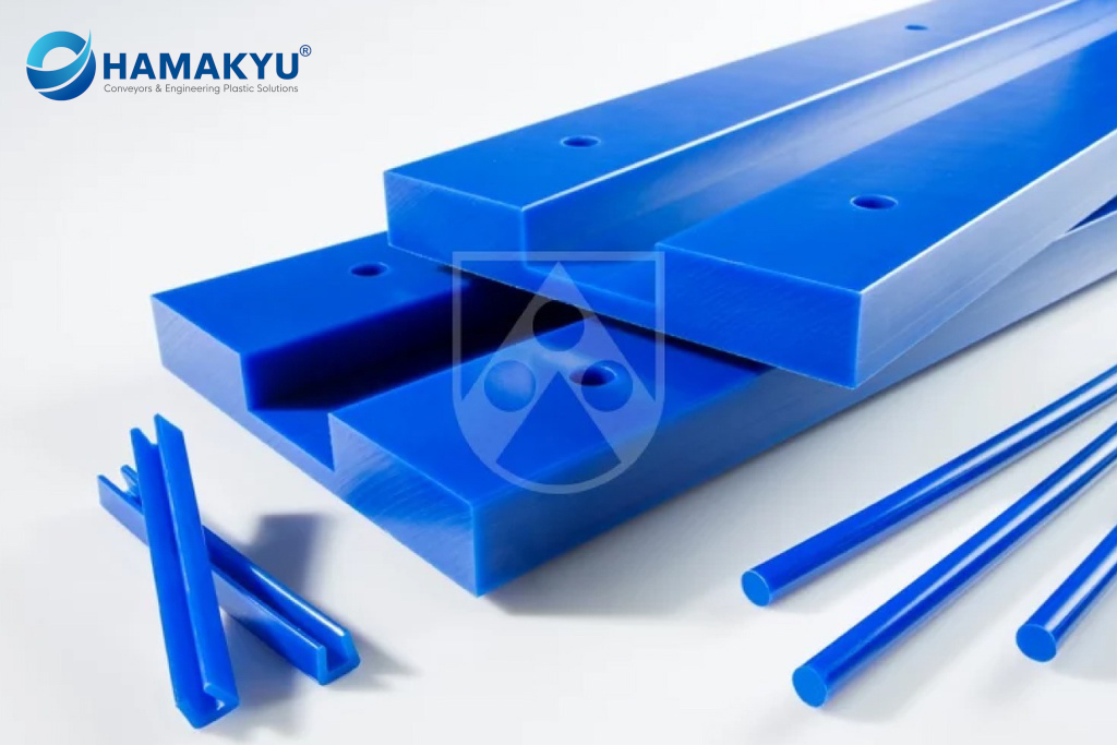 Nhựa dẫn hướng màu xanh blue LubX® CV R97 dài 60 mét/ cuộn, xuất xứ: Roechling/ Đức