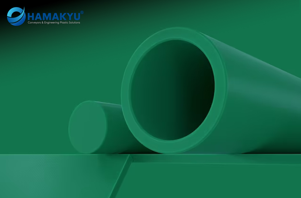 [132013372] Tấm nhựa màu xanh green TIVAR® ECO UHMW-PE kích thước 35x1220x3050mm, xuất xứ: MCAM/Bỉ (Kích thước tiêu chuẩn, 35x1220x3050mm)